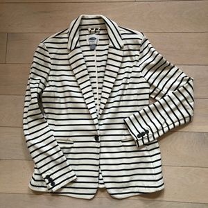 White with navy stripes blazer jacket Old Navy, Medium